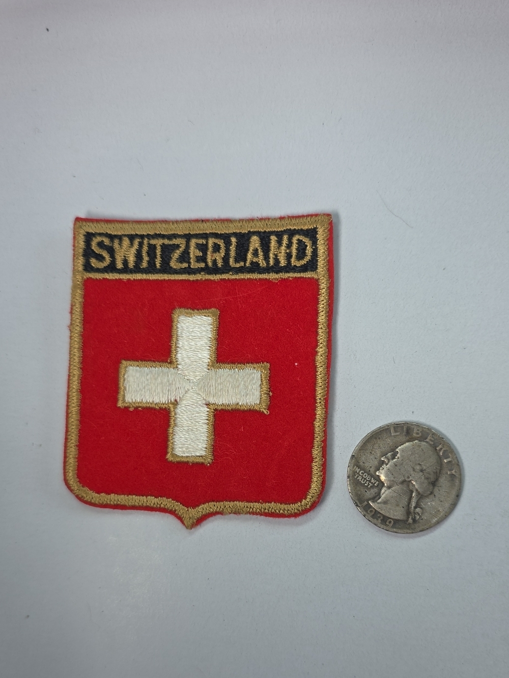 Switzerland Souvenir Patch - Red & White Cross